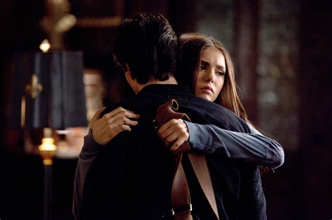 damon and elena first hook up